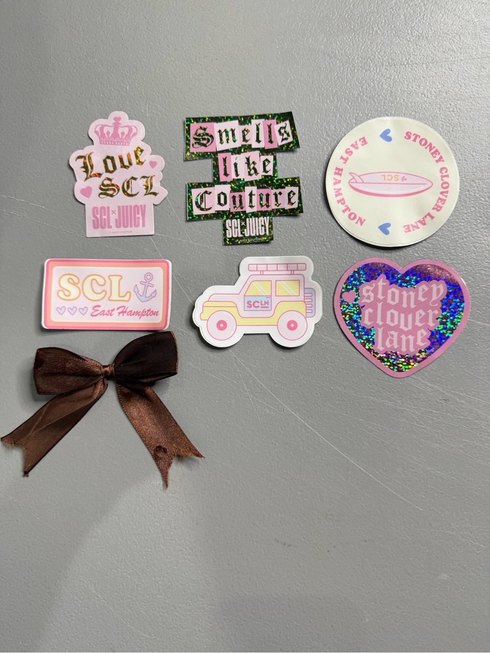 Stoney Clover Lane x Juicy Couture Love stickers assortment Pink & Gold NWT